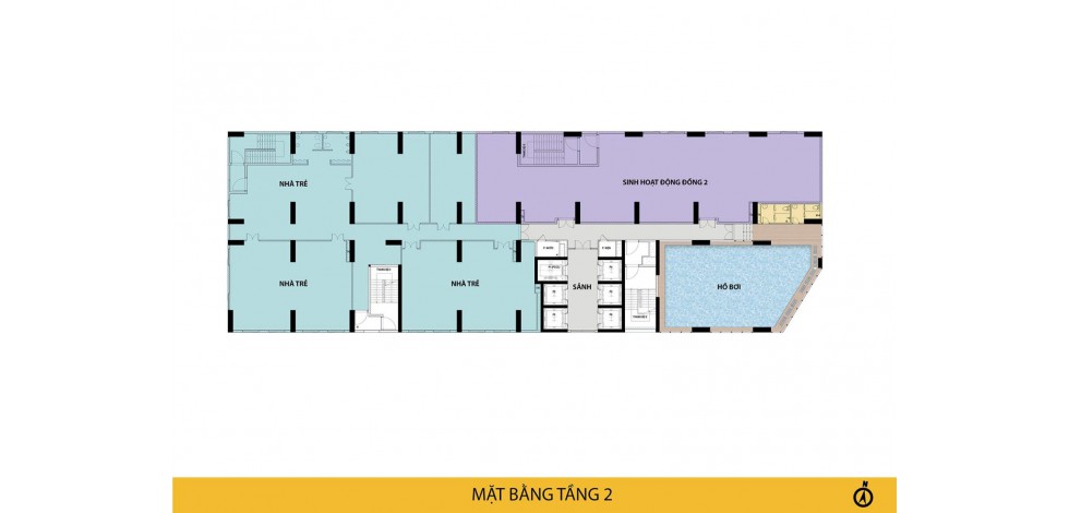 MẶT BẰNG TẦNG 2
